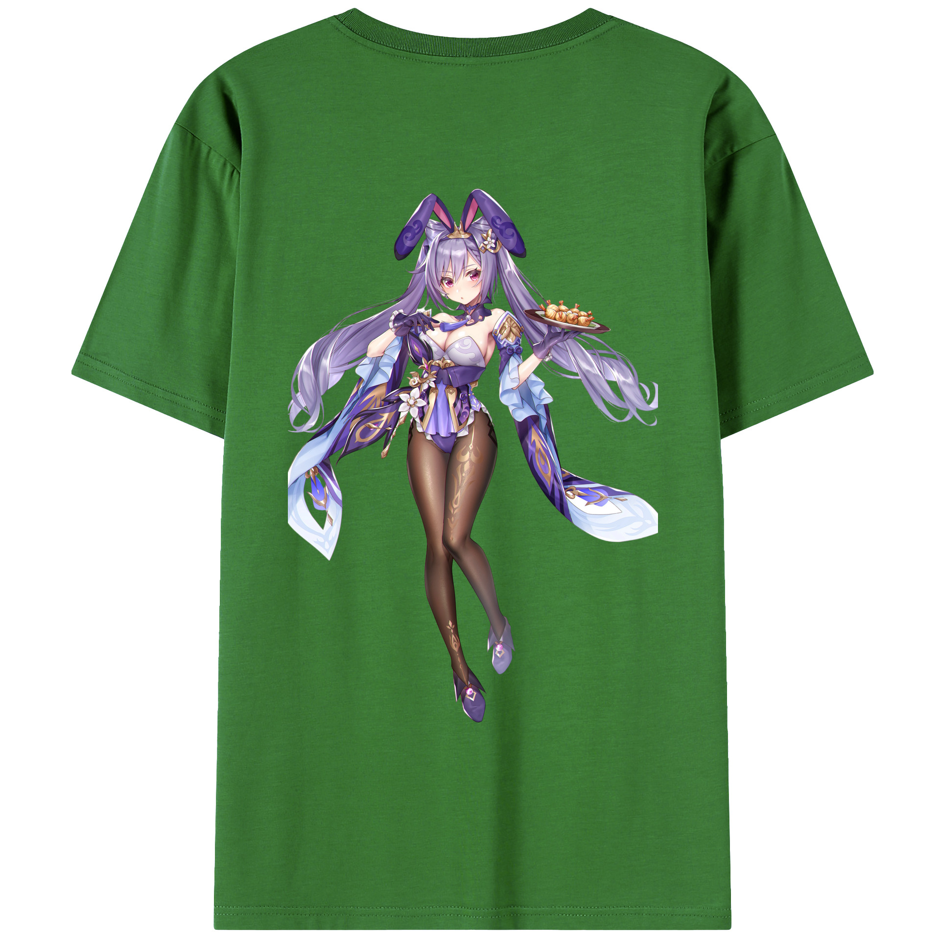 げんし神 刻晴 こくせい genshin Kokusei レディース半袖Tシャツ(バックプリント)
